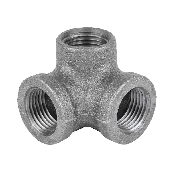 Stz 1/2 in. FIP each X 1/2 in. D FIP 1/2 in. D FIP Black Malleable Iron Side Out Elbow 310 SOE-12 - main